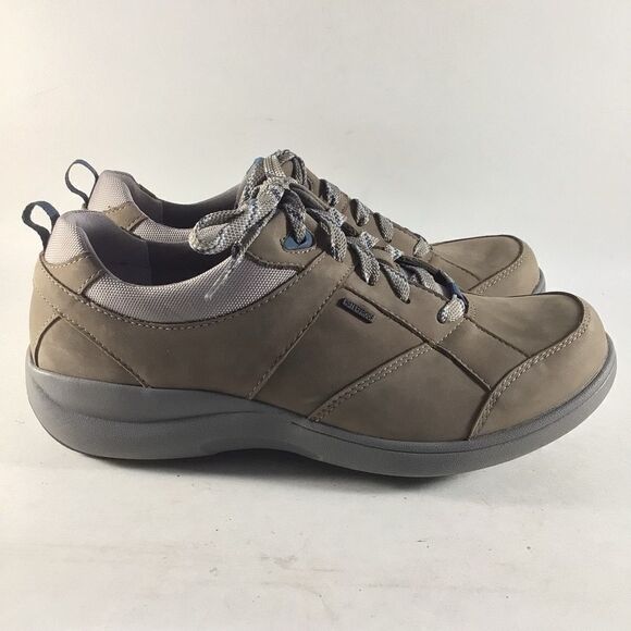 Aravon Rev Stridarc womens suede leather waterproof shoes brown size 9 B - Picture 1 of 8